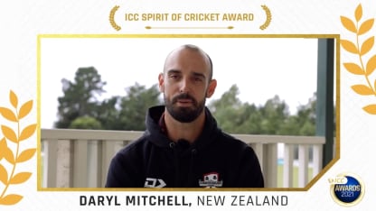 'It's pretty cool' – Daryl Mitchell on receiving the ICC Spirit of Cricket Award 2021