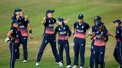 England women celebrating