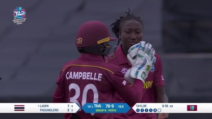 WT20WC: WI v Tha - Stafanie Taylor bowling highlights