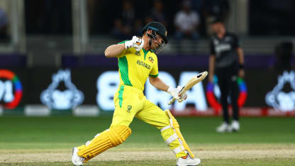 Warner brings up fifty with big six