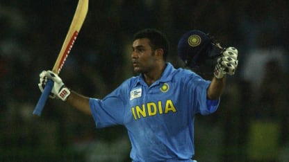 Virender Sehwag's first century at an ICC event