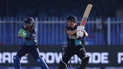 Melie Kerr with a brisk cover drive | WT20WC 2024