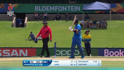 ICC U19 CWC: IND v SL – Highlights of Jurel's unbeaten 52