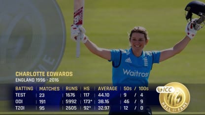 ICC Hall of Fame | Charlotte Edwards: 'An incredibly adaptable, flexible batter'