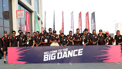 PNG celebrate going to the ICC Men's T20 World Cup in Australia