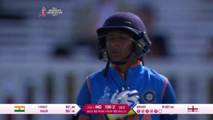 FIFTY: Harmanpreet Kaur reaches her half-century in 78 deliveries