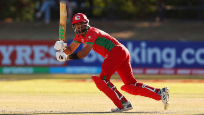 Naseem Khushi amasses first ODI fifty for Oman | CWC23 Qualifier