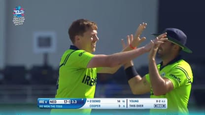 T20WCQ: IRE v NED – Young gets O'Dowd early