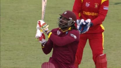 Chris Gayle smashes 16 sixes against Zimbabwe!