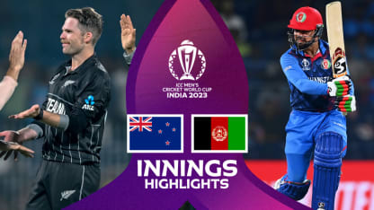 New Zealand bowlers brush aside Afghanistan challenge | Innings Highlights | CWC23