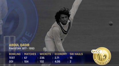 ICC Hall of Fame | Abdul Qadir: 'A magician'