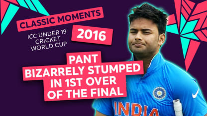 U19CWC Classic Moment - Pant Bizarrely Stumped in 1st Over of the Final