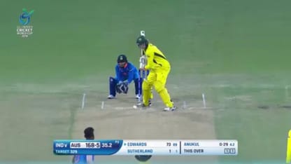 Australia wickets fall v India at U19CWC