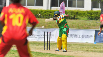 Ravini Oa from PNG ripped through the Vanuatu top order