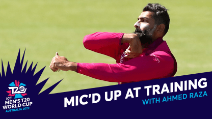 Mic'd up with Ahmed Raza | ICC Men's T20WC 2022