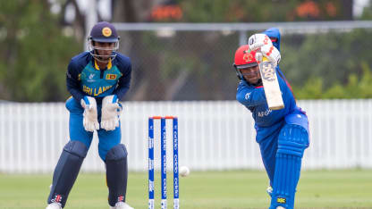 Ibrahim Zadran top scores for Afghanistan U19s against Sri Lanka with 86 from 112 balls