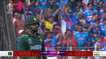 Shadab Khan - Wicket - India vs Pakistan