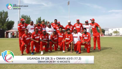 WCL 3 – Oman complete clean sweep with comprehensive 10-wicket victory over Uganda