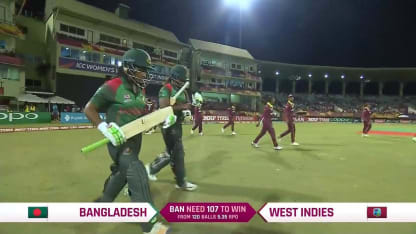 WI v BAN: Bangladesh innings highlights