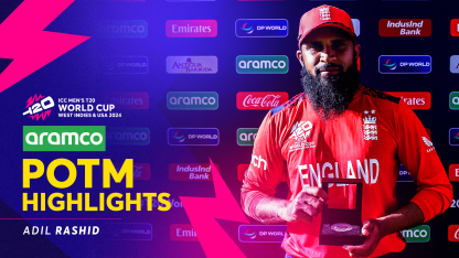 Adil Rashid ties Oman in knots | POTM Highlights | T20WC 2024