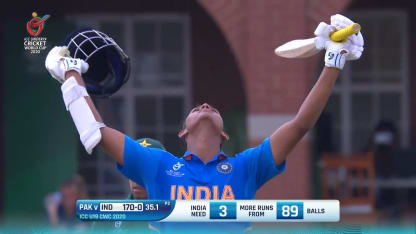ICC U19 CWC: IND v PAK – Highlights of Yashasvi Jaiswal's 105*