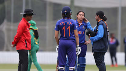 Smriti Mandhana with the Indian team doctor