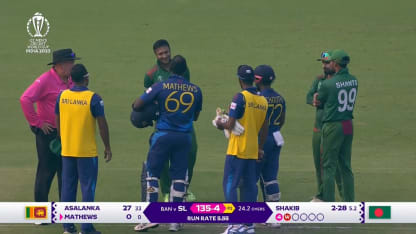 Angelo Mathews timed out in rare first in international cricket | CWC23