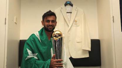 Malik with the Champions Trophy in 2017