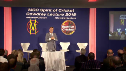 David Richardson's 2018 MCC Spirit of Cricket Cowdrey Lecture