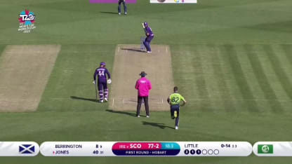 Six - Michael Jones - Scotland v Ireland ICC T20WC 2022