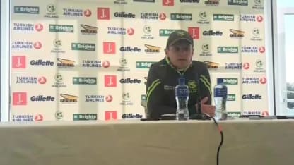 Ireland captain William Porterfield addresses the press ahead of his side's inaugural Test match