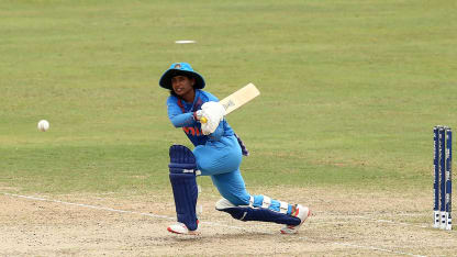 Mithali Raj of India bats during the ICC Women's World T20 2018 match between India and Ireland at Guyana National Stadium on November 15, 2018 in Providence, Guyana.
