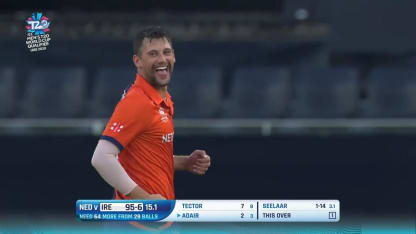 T20WCQ: IRE v NED – Seelaar gets two in two