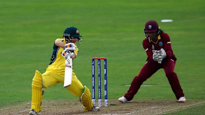 Nicole Bolton of Australia hits out during The ICC Womens World Cup 2017 match between Australia and The West Indies