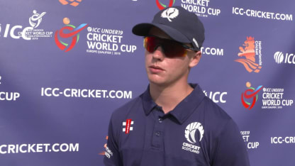 U19 CWC Europe Q: Ned v Sco - Player of the Match interview with Tomas Mackintosh
