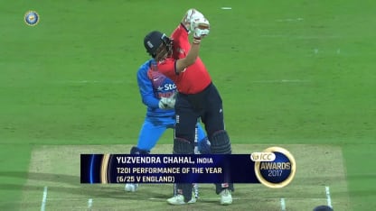 Yuzvendra Chahal's effort against England was named ICC T20I Performance of the Year