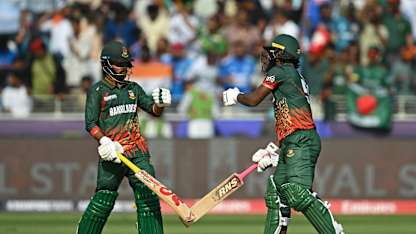 Live: Tawhid-Jaker steady the ship for Bangladesh after India's early onslaught at Champions Trophy