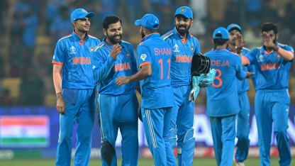 India win their ninth successive contest in CWC23