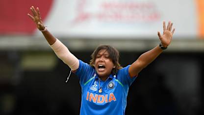 Jhulan Goswami gave Mansi Joshi good support with the wickets of Nipuni Hansika and Udeshika Prabodhani
