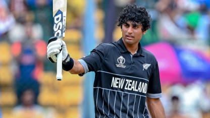 Rachin Ravindra reaches a third World Cup century | CWC23