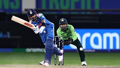 LIVE: Kohli blasts fifty, IND on course to 242 with eight wickets in hand against PAK