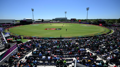 A general view during the ICC Men's T20 Cricket World Cup West Indies & USA 2024 match between USA and Pakistan at Grand Prairie Cricket Stadium on June 06, 2024 in Dallas, Texas.
