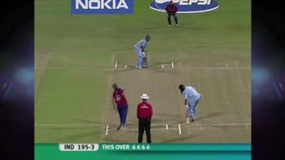 Yuvraj Singh's six sixes. India V England World T20 2007