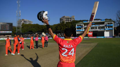 Remarkable Raza hits Zimbabwe’s fastest ODI century