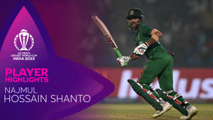 Najmul Hossain Shanto puts together critical knock for Bangladesh | CWC23