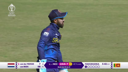 Roelof van-der-Merwe - Wicket - Netherlands vs Sri Lanka