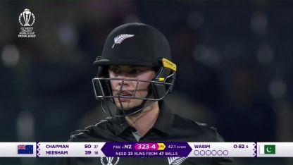 Mark Chapman - Half Century - New Zealand vs Pakistan