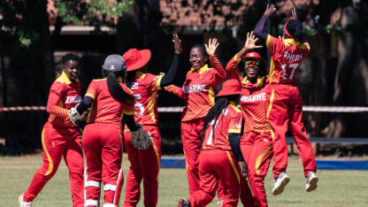 Zimbabwe Women celebrate