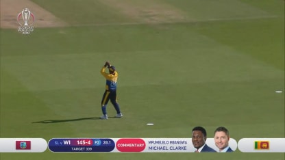 CWC19: SL v WI - Vandersay has Holder caught at mid-on