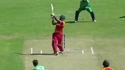 Zhuwao launches a six onto the roof and out of the ground!